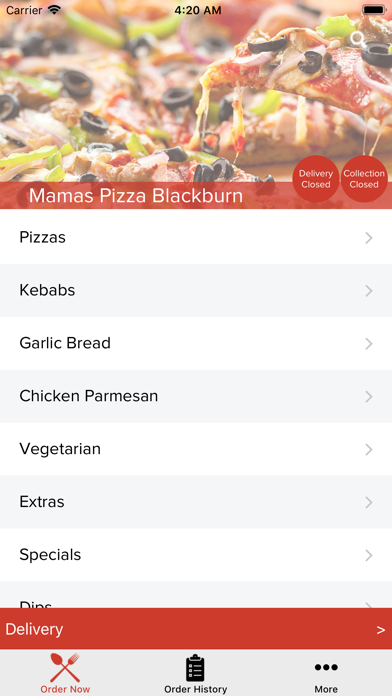 Mamas Pizza Blackburn screenshot 2