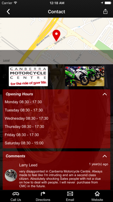 How to cancel & delete Canberra Motorcycle Centre from iphone & ipad 2