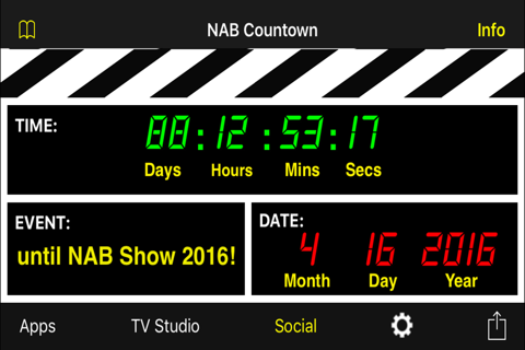 NAB Show Countdown - náhled