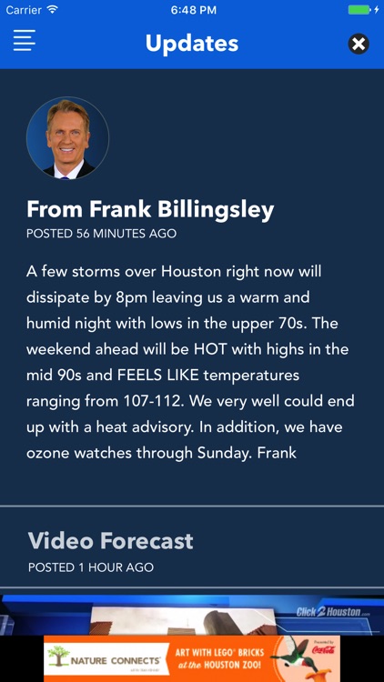 Frank’s Forecast Weather App from KPRC 2