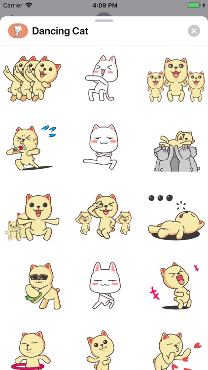 Dancing Cat Animated Stickers