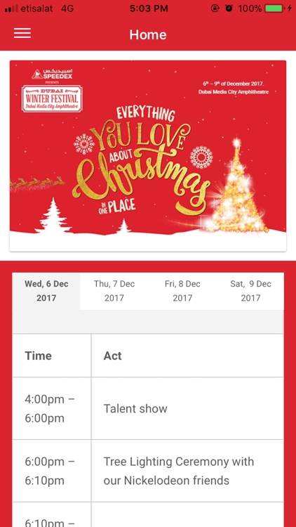 Dubai Winter Festival 2017