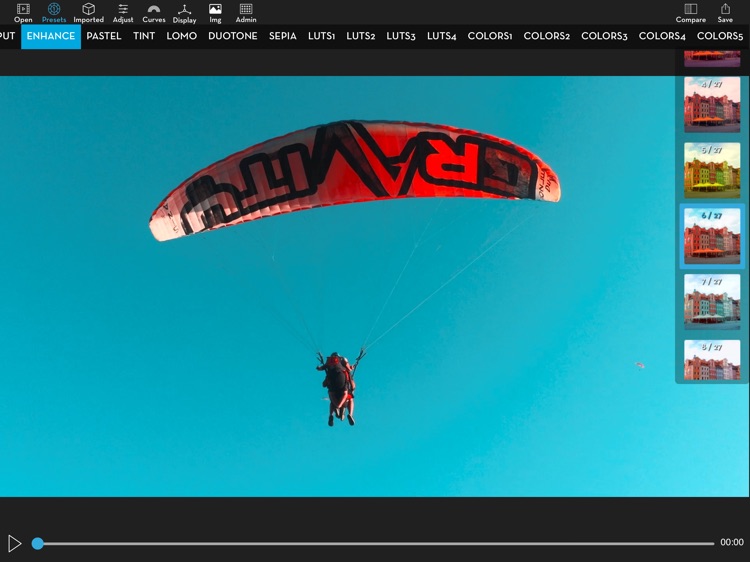 Video LUT Color Grading