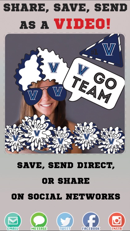 Villanova Wildcats Animated Selfie Stickers