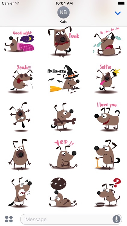 chocolate dog emoji & stickers