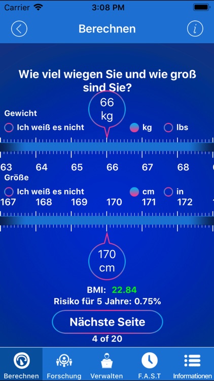 Stroke Riskometer German Pro screenshot-4