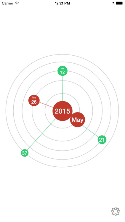 Circle Moving Clock