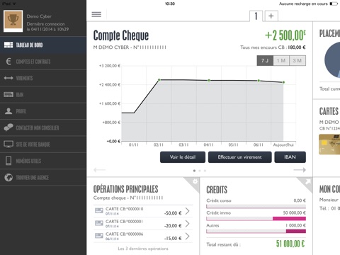 Banque de Savoie pour iPad screenshot 3