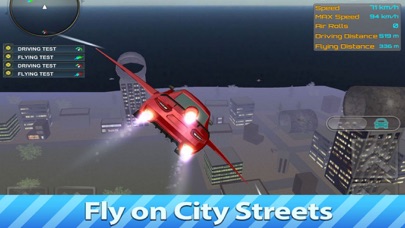 Futuristic Flying City Car screenshot 2