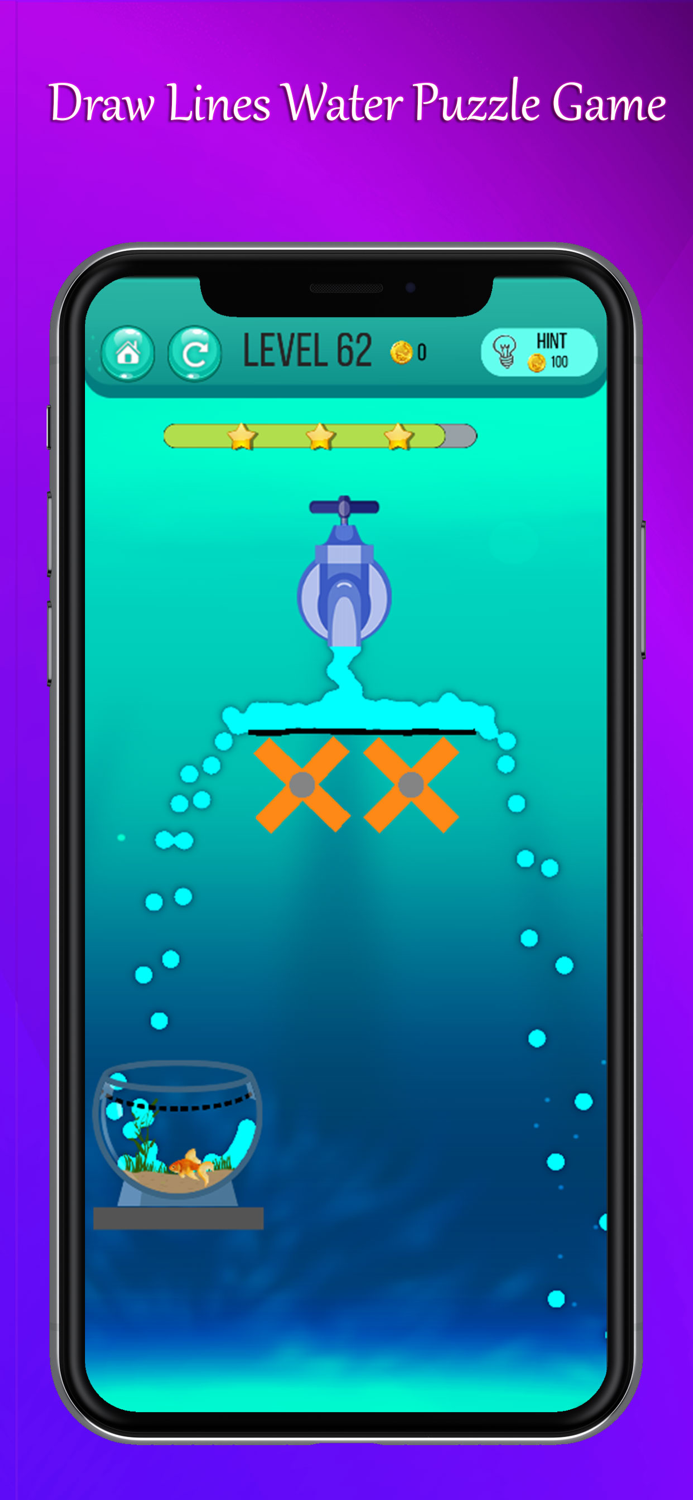 Lucky Fish Draw Physics Puzzle