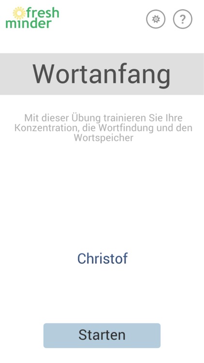 Wortanfang - Gehirntraining