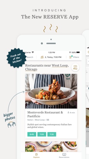 reserve for diners on the app store iphone screenshots
