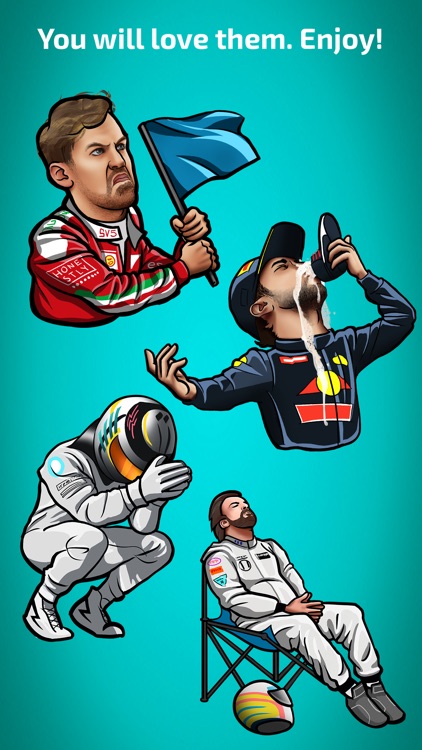 Drivers Stickers about formula 1 racing sport