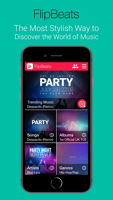 FlipBeats | Best Music App Screenshots