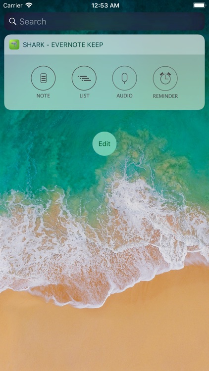 Shark Keep Widget for Evernote