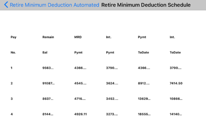Required Minimum Distribution screenshot 2