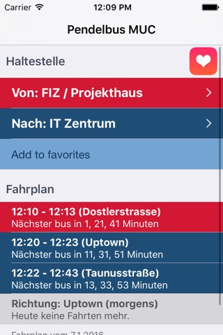 Pendelbus MUC screenshot 3