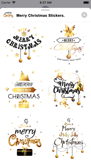 Merry Christmas Stickers..