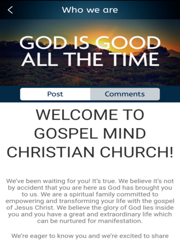 Gospel Mind Christian Church screenshot 4