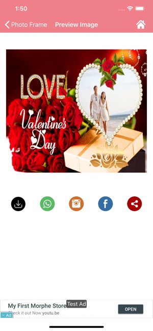 Valentines day photo frame(圖5)-速報App