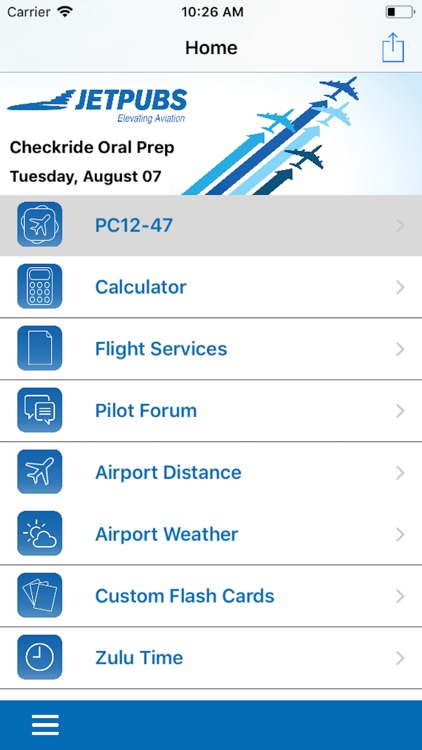 Pilatus PC12-47 Study App