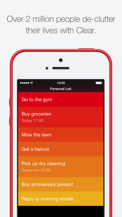 Clear – タスク＆ToDoリスト screenshot1
