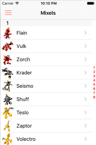 Collectors List - for Mixels screenshot 2