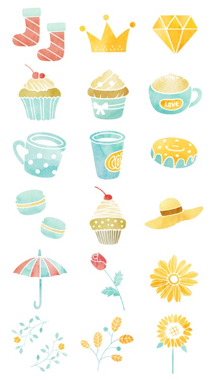 Watercolor - Animated stickers