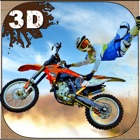Loco moto paseo truco simulador 3D - realizar acrobacias extremas conductor con moto en la suciedad icon