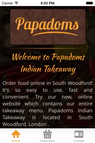 Papadoms Indian screenshot 2
