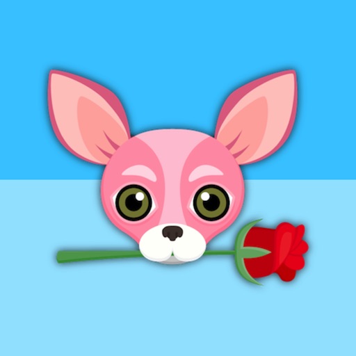 Pink Valentine's Chihuahua icon