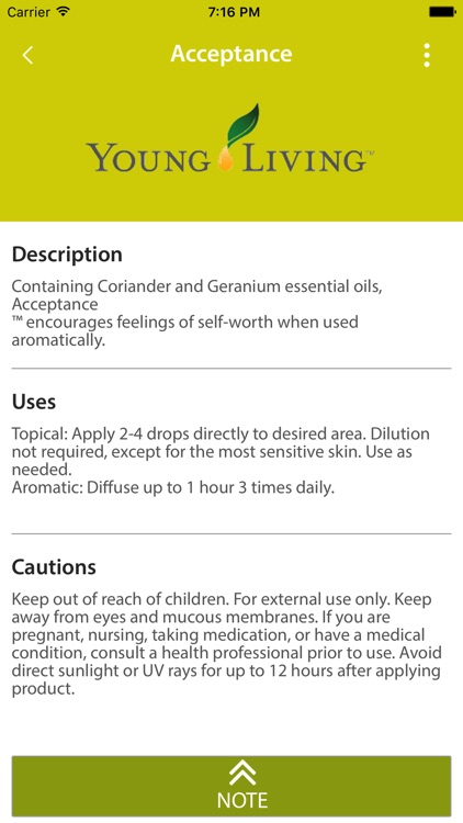 Essential Oils Reference Guide App