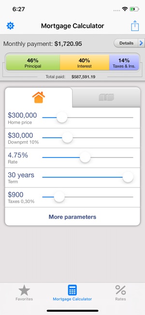 Mortgage Calculator for iPhone