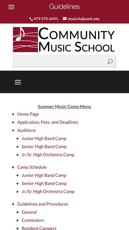 U of A Summer Music Camps