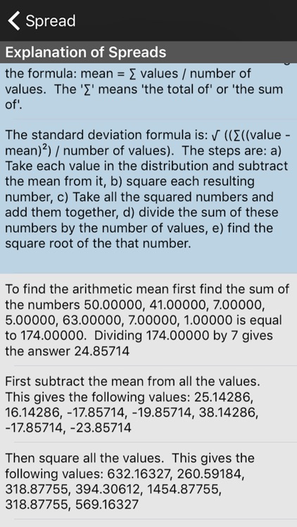 Spread Calculator