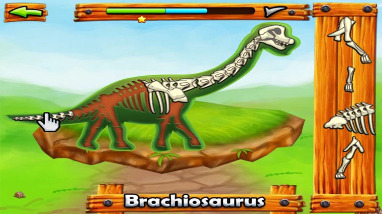 【图】恐龙化石拼图 – 恐龙世界益智闯关游戏(截图1)