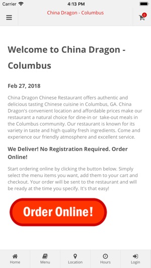 China Dragon Columbus