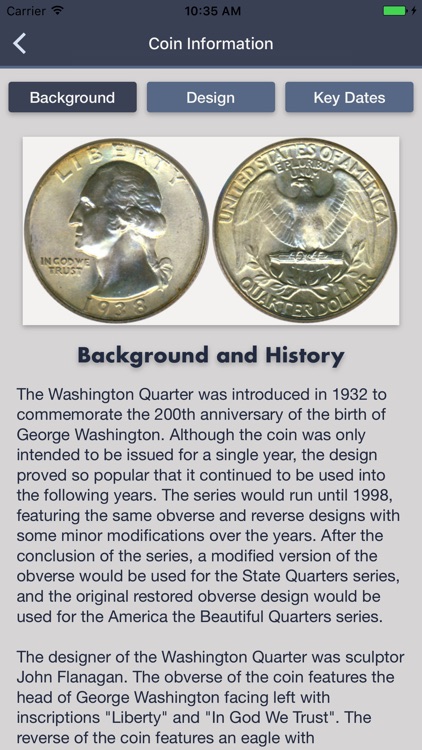 Washington Quarters- Coin Guide Collection Tracker