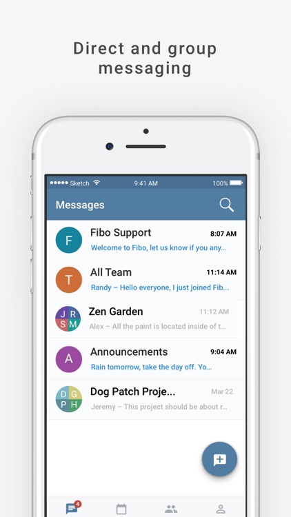 Fibo: Messaging and Scheduling