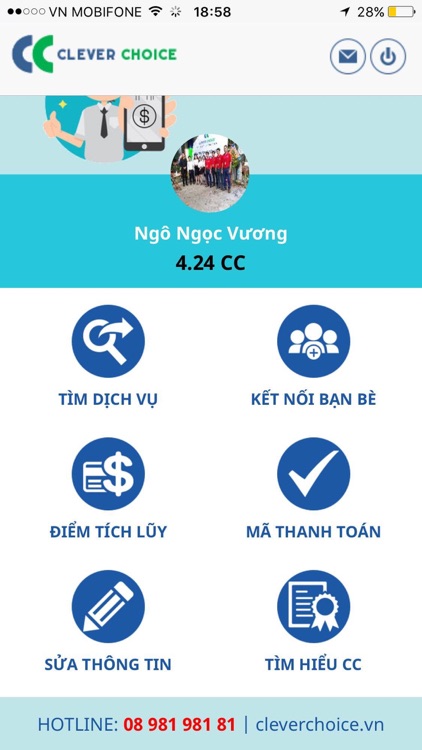 CC APP Tích điểm