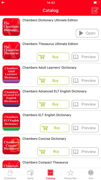 Chambers Dictionary, Thesaurus