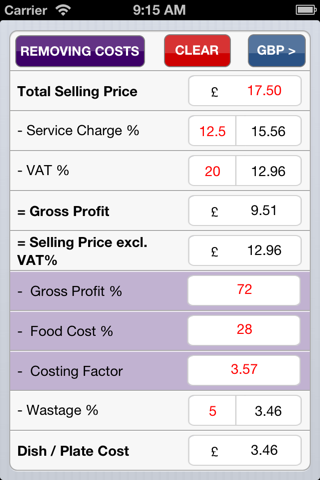 Food costing (made simple) screenshot 4
