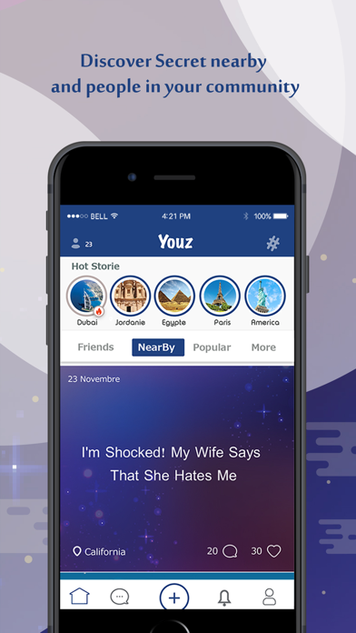 Youz - Secret Social Network screenshot 2