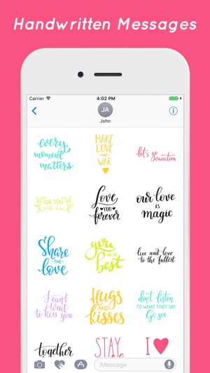 Handwritten Stickers for iMessage(圖4)-速報App