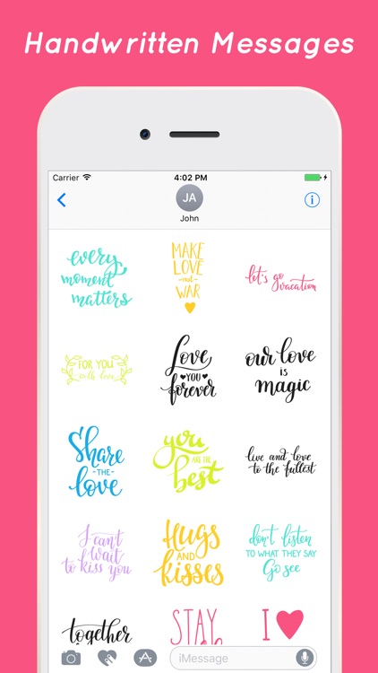 Handwritten Stickers for iMessage screenshot-3