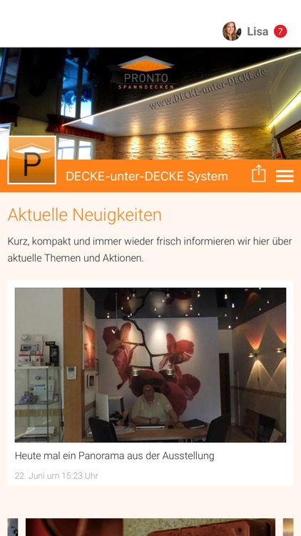 DECKE-unter-DECKE System