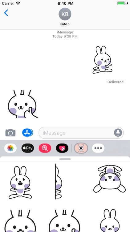 Hyper Bunny Animted Stickers