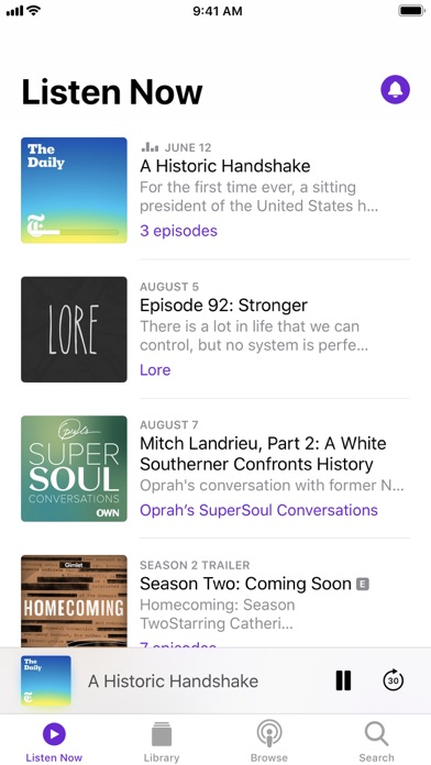 Podcasts Screenshot 1