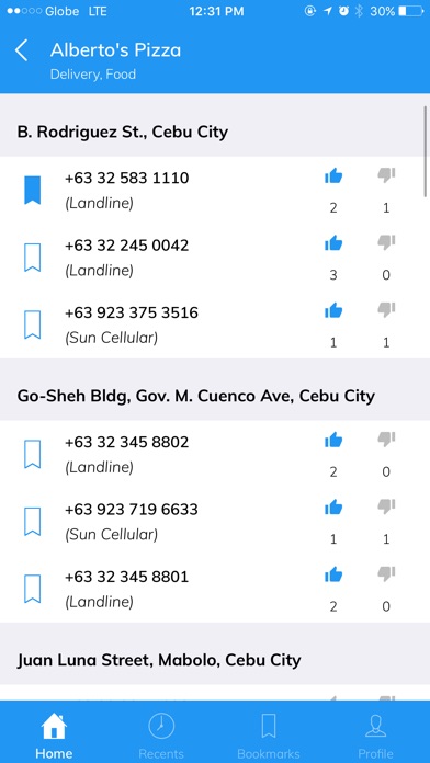 OperatorPH - mobile directory screenshot 2