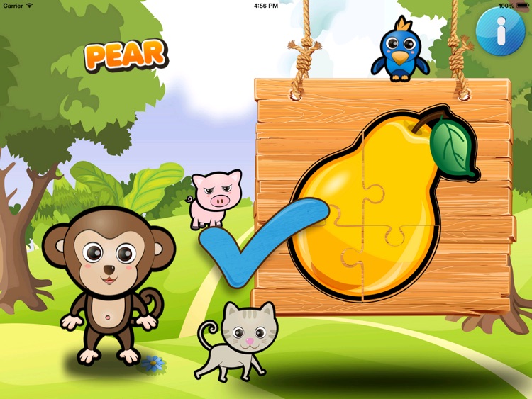 ABC Jungle Puzzle Game HD - for all ages screenshot-4